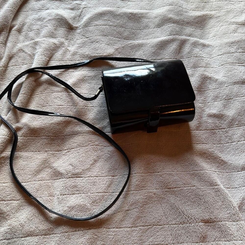 Vintage 80s Pleather Mini Handbag by Barganza